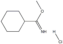 METHYL CYCLOHEXANECARBOXIMIDOATE HYDROCHLORIDE Structure