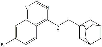 N-(ADAMANTAN-1-YLMETHYL)-7-BROMOQUINAZOLIN-4-AMINE Structure