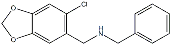 N-BENZYL-1-(6-CHLORO-1,3-BENZODIOXOL-5-YL)METHANAMINE Struktur