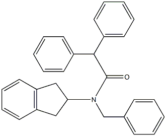  N-BENZYL-N-(2,3-DIHYDRO-1H-INDEN-2-YL)-2,2-DIPHENYLACETAMIDE