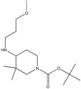  TERT-BUTYL 4-[(3-METHOXYPROPYL)AMINO]-3,3-DIMETHYLPIPERIDINE-1-CARBOXYLATE