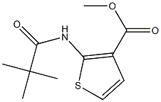 methyl 2-[(2,2-dimethylpropanoyl)amino]thiophene-3-carboxylate Structure