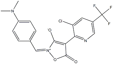 4-[3-chloro-5-(trifluoromethyl)-2-pyridinyl]-2-{[4-(dimethylamino)phenyl]methylene}-5-oxo-2,5-dihydroisoxazol-2-ium-3-olate