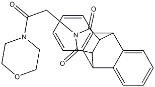 17-(2-morpholino-2-oxoethyl)-17-azapentacyclo[6.6.5.0~2,7~.0~9,14~.0~15,19~]nonadeca-2,4,6,9(14),10,12-hexaene-16,18-dione