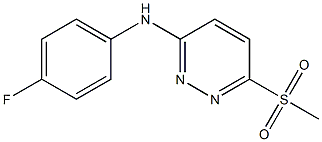 N-(4-fluorophenyl)-6-(methylsulfonyl)-3-pyridazinamine Structure