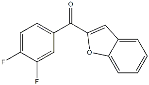 benzo[b]furan-2-yl(3,4-difluorophenyl)methanone Structure