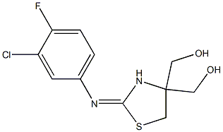 [2-[(3-chloro-4-fluorophenyl)imino]-4-(hydroxymethyl)-1,3-thiazolan-4-yl]methanol