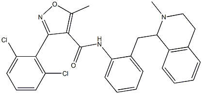 N4-{2-[(2-methyl-1,2,3,4-tetrahydroisoquinolin-1-yl)methyl]phenyl}-3-(2,6-dichlorophenyl)-5-methylisoxazole-4-carboxamide