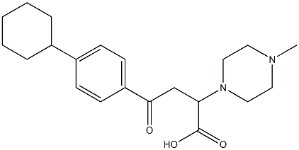 4-(4-cyclohexylphenyl)-2-(4-methylpiperazino)-4-oxobutanoic acid