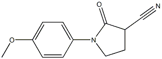 1-(4-methoxyphenyl)-2-oxo-3-pyrrolidinecarbonitrile Struktur