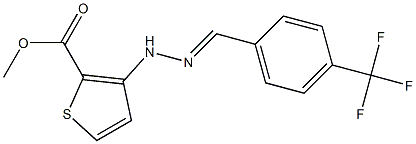  methyl 3-{2-[4-(trifluoromethyl)benzylidene]hydrazino}thiophene-2-carboxylate