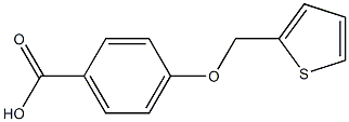 4-(thien-2-ylmethoxy)benzoic acid Struktur