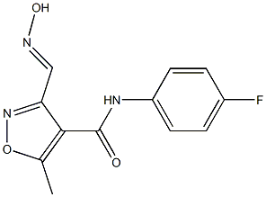  N-(4-fluorophenyl)-3-[(hydroxyimino)methyl]-5-methyl-4-isoxazolecarboxamide