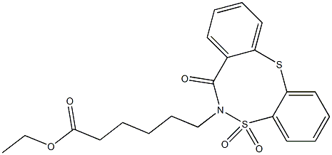 ethyl 6-(5,5,7-trioxo-6,7-dihydro-5H-5lambda~6~-dibenzo[d,g][1,6,2]dithiazocin-6-yl)hexanoate