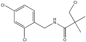 N1-(2,4-dichlorobenzyl)-3-chloro-2,2-dimethylpropanamide Struktur