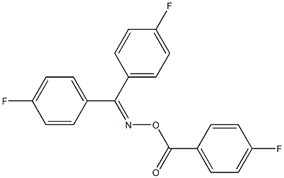 N-[bis(4-fluorophenyl)methylene]-N-[(4-fluorobenzoyl)oxy]amine Struktur