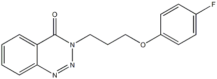 3-[3-(4-fluorophenoxy)propyl]-1,2,3-benzotriazin-4(3H)-one Structure