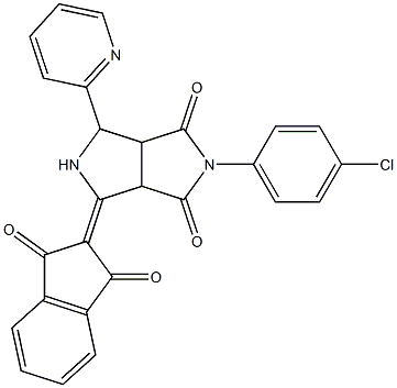 2-(4-chlorophenyl)-4-(1,3-dioxo-1,3-dihydro-2H-inden-2-yliden)-6-(2-pyridinyl)tetrahydropyrrolo[3,4-c]pyrrole-1,3(2H,3aH)-dione