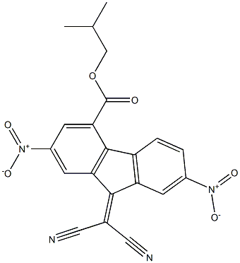 isobutyl 9-(dicyanomethylidene)-2,7-dinitro-9H-fluorene-4-carboxylate