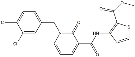 methyl 3-({[1-(3,4-dichlorobenzyl)-2-oxo-1,2-dihydro-3-pyridinyl]carbonyl}amino)-2-thiophenecarboxylate