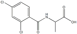 2-[(2,4-dichlorobenzoyl)amino]propanoic acid Structure