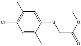 methyl 2-[(4-chloro-2,5-dimethylphenyl)thio]acetate 结构式