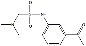 N-(3-acetylphenyl)(dimethylamino)methanesulfonamide 结构式