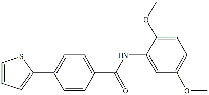 N-(2,5-dimethoxyphenyl)-4-(2-thienyl)benzenecarboxamide Structure