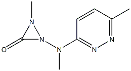 N,N-dimethyl-N'-(6-methylpyridazin-3-yl)hydrazonoformamide Struktur