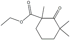 ethyl 1,3,3-trimethyl-2-oxocyclohexane-1-carboxylate Struktur