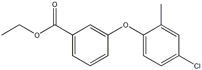 ethyl 3-(4-chloro-2-methylphenoxy)benzenecarboxylate Structure