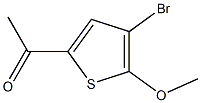 1-(4-bromo-5-methoxy-2-thienyl)-1-ethanone,,结构式