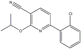 6-(2-chlorophenyl)-2-isopropoxynicotinonitrile Struktur