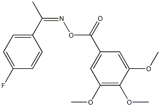 5-[({[1-(4-fluorophenyl)ethylidene]amino}oxy)carbonyl]-1,2,3-trimethoxybenzene|