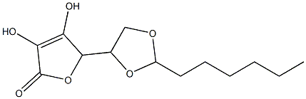 5-(2-hexyl-1,3-dioxolan-4-yl)-3,4-dihydroxy-2(5H)-furanone|