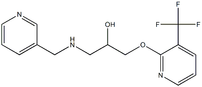 1-[(3-pyridylmethyl)amino]-3-{[3-(trifluoromethyl)-2-pyridyl]oxy}propan-2-o l|