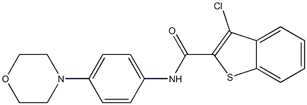 N2-(4-morpholinophenyl)-3-chlorobenzo[b]thiophene-2-carboxamide Structure