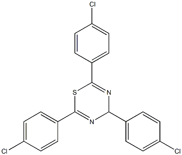 2,4,6-tri(4-chlorophenyl)-4H-1,3,5-thiadiazine Structure