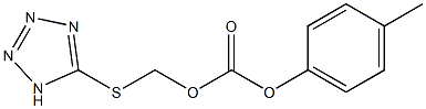 4-methylphenyl [(1H-1,2,3,4-tetraazol-5-ylthio)methyl] carbonate,,结构式