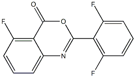 2-(2,6-difluorophenyl)-5-fluoro-4H-3,1-benzoxazin-4-one 结构式