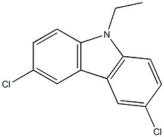 3,6-dichloro-9-ethyl-9H-carbazole Struktur