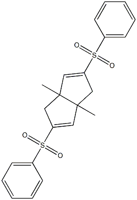 3a,6a-dimethyl-2,5-di(phenylsulfonyl)-1,3a,4,6a-tetrahydropentalene Structure