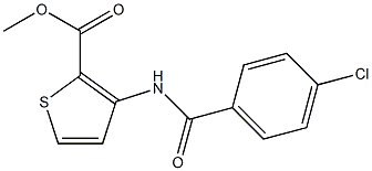 methyl 3-[(4-chlorobenzoyl)amino]-2-thiophenecarboxylate