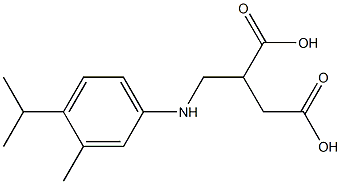 2-[(4-isopropyl-3-methylanilino)methyl]succinic acid Structure