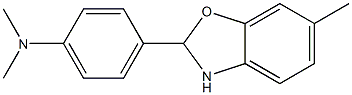 N1,N1-dimethyl-4-(6-methyl-2,3-dihydro-1,3-benzoxazol-2-yl)aniline,,结构式