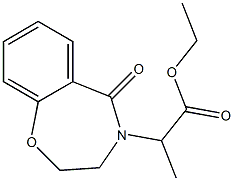 ethyl 2-[5-oxo-2,3-dihydro-1,4-benzoxazepin-4(5H)-yl]propanoate,,结构式