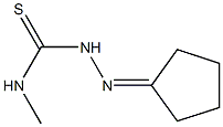 N1-methyl-2-cyclopentylidenhydrazine-1-carbothioamide Structure