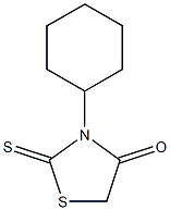 3-cyclohexyl-2-thioxo-1,3-thiazolan-4-one,,结构式