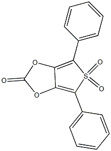 4,6-diphenyl-5H-5lambda~6~-thieno[3,4-d][1,3]dioxole-2,5,5-trione Struktur