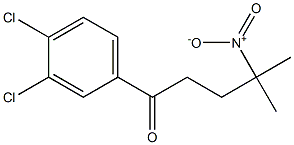 1-(3,4-dichlorophenyl)-4-methyl-4-nitro-1-pentanone Struktur